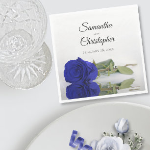 Serviette En Papier Élégant long Stemmed Royal Rose Mariage
