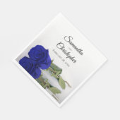 Serviette En Papier Élégant long Stemmed Royal Rose Mariage (Coin)