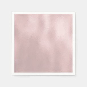 Serviette En Papier Elégant Luxe Rose or verre Texture