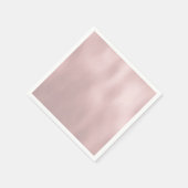 Serviette En Papier Elégant Luxe Rose or verre Texture (Coin)