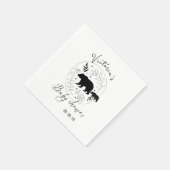 Serviette En Papier Élégant Mama Bear Baby shower simple (Coin)
