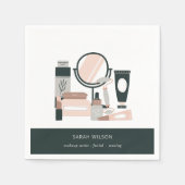 Serviette En Papier Elégant maquillage gris-broussailleux Cosmologiste (Devant)