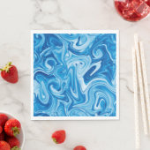 Serviette En Papier Elégant Marbelized Paint Art Holiday Hanoukka (En situation)