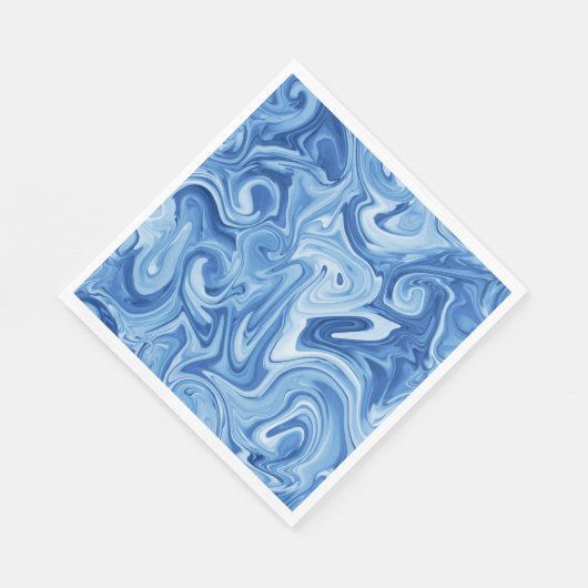 Serviette En Papier Elégant Marbelized Paint Art Holiday Hanoukka (Coin)