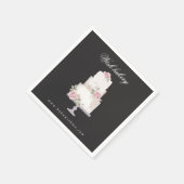 Serviette En Papier élégant mariage à trois niveaux de boulangerie mon (Coin)