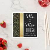 Serviette En Papier Élégant Mariage Camouflage (En situation)