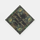 Serviette En Papier Élégant mariage de moody botanique victorienne (Coin)