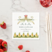 Serviette En Papier Élégant Mariage Floral Tropical Summer (En situation)