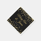 Serviette En Papier Elégant mariage Gold Faux Parties scintillant Conf (Coin)