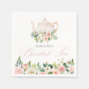 Serviette En Papier Élégant Mariage Rose Thé Réception de Mariage