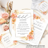 Serviette En Papier Élégant Mariage sous la Douceur des Fleurs de Pêch