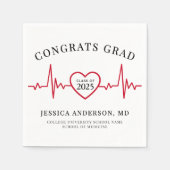 Serviette En Papier Elégant médecin infirmier Médicale (Devant)