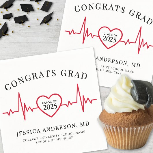 Serviette En Papier Elégant médecin infirmier Médicale