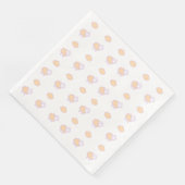 Serviette En Papier Elégant Mignonne Mouton Rose Avec Nuages Motif (Coin)
