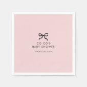 Serviette En Papier Élégant minimal Baby shower à mâchoires Cocktail s (Devant)