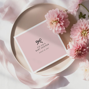 Serviette En Papier Élégant minimal Baby shower à mâchoires Cocktail s