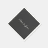 Serviette En Papier Élégant minimaliste moderne (Coin)