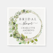 Serviette En Papier Élégant, moderne, eucalyptus (Devant)