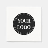 Serviette En Papier élégant, moderne, raffiné et éditable. (Devant)