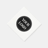 Serviette En Papier élégant, moderne, raffiné et éditable. (Coin)