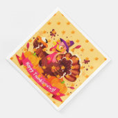 Serviette En Papier Élégant moderne Thanksgiving populaire (Coin)