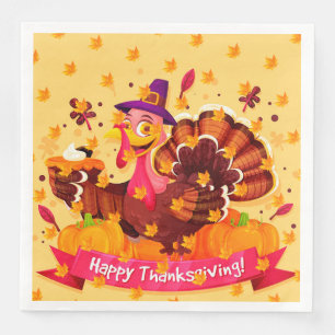 Serviette En Papier Élégant moderne Thanksgiving populaire