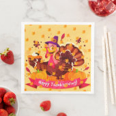 Serviette En Papier Élégant moderne Thanksgiving populaire (En situation)