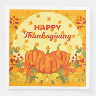 Serviette En Papier Élégant moderne Thanksgiving populaire