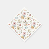 Serviette En Papier Elégant Motif d'aquarelle d'automne (Coin)