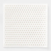 Serviette En Papier Élégant Motif étoilé Faux Gold Stars Blanc (Devant)