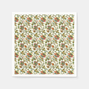 Serviette En Papier Élégant motif floral automne