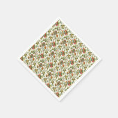 Serviette En Papier Élégant motif floral automne (Coin)