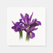 Serviette En Papier Elégant Néerlandais Iris Purple Sensation (Devant)