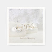 Serviette En Papier Élégant Noël, Balls (Devant)