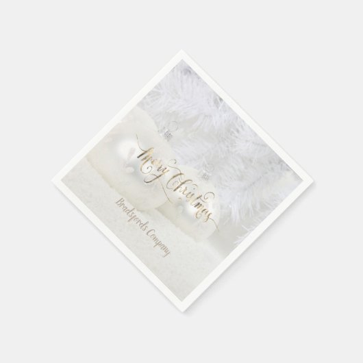 Serviette En Papier Élégant Noël, Balls (Coin)