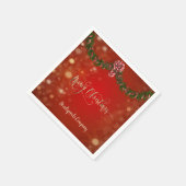 Serviette En Papier Élégant Noël, Fête de l'entreprise (Coin)