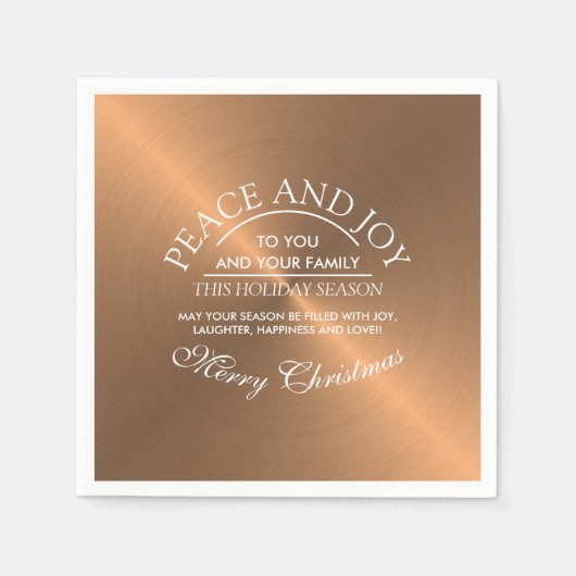 Serviette En Papier Élégant Noël Rose (Devant)