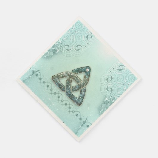 Serviette En Papier Élégant noeud céleste (Coin)