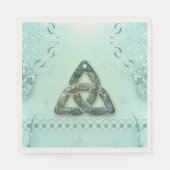 Serviette En Papier Élégant noeud céleste (Devant)