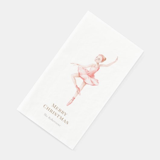 Serviette En Papier Elegant Nutcracker Ballerina Christmas (Coin)