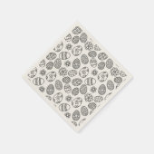Serviette En Papier Élégant OEufs de Pâques motif floral | Serviette e (Coin)