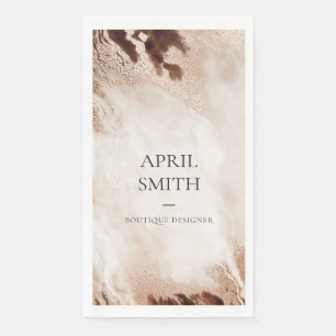 Serviette En Papier Elégant Or Parties scintillant Agate Marbre Textu