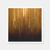 Serviette En Papier Élégant or Starburst Papier Napkin (Devant)