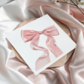 Serviette En Papier Élégant papier coquette à mâchoire rose