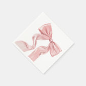 Serviette En Papier Élégant papier coquette à mâchoire rose (Coin)