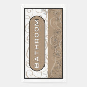 Serviette En Papier Élégant papier de salle de bain serviette de toile (Devant)