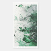 Serviette En Papier Élégant papier d'enveloppement en marbre vert (Devant)