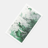 Serviette En Papier Élégant papier d'enveloppement en marbre vert (Coin)