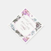 Serviette En Papier Élégant papier floral Napkin (Coin)