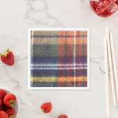 Serviette En Papier Élégant Papier Tartan Napkin (En situation)